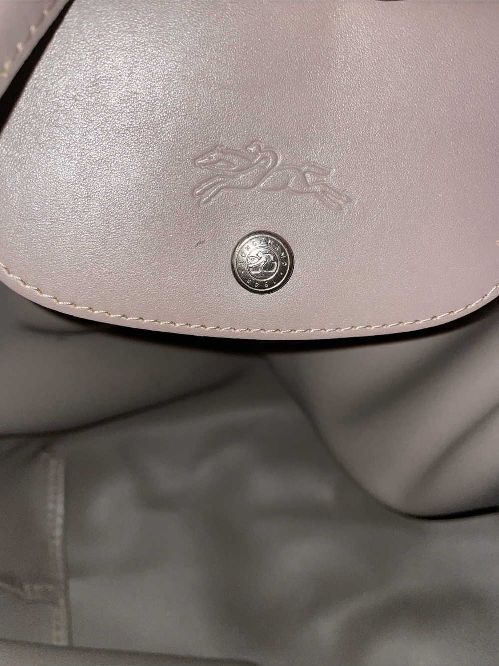 Elegant Gray Women's Bag shoulder Longchamp